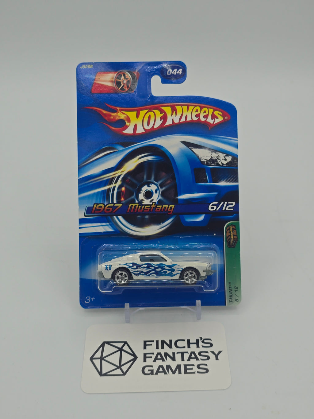 New 2006 Hot Wheels Super Treasure Hunt - T-Hunt - Pearl White '67 Mustang