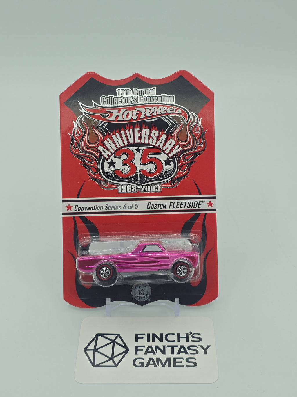 Hot Wheels 2003 17th Collectors Convention 4/5 Pink Fleetside Limited #6396/10000