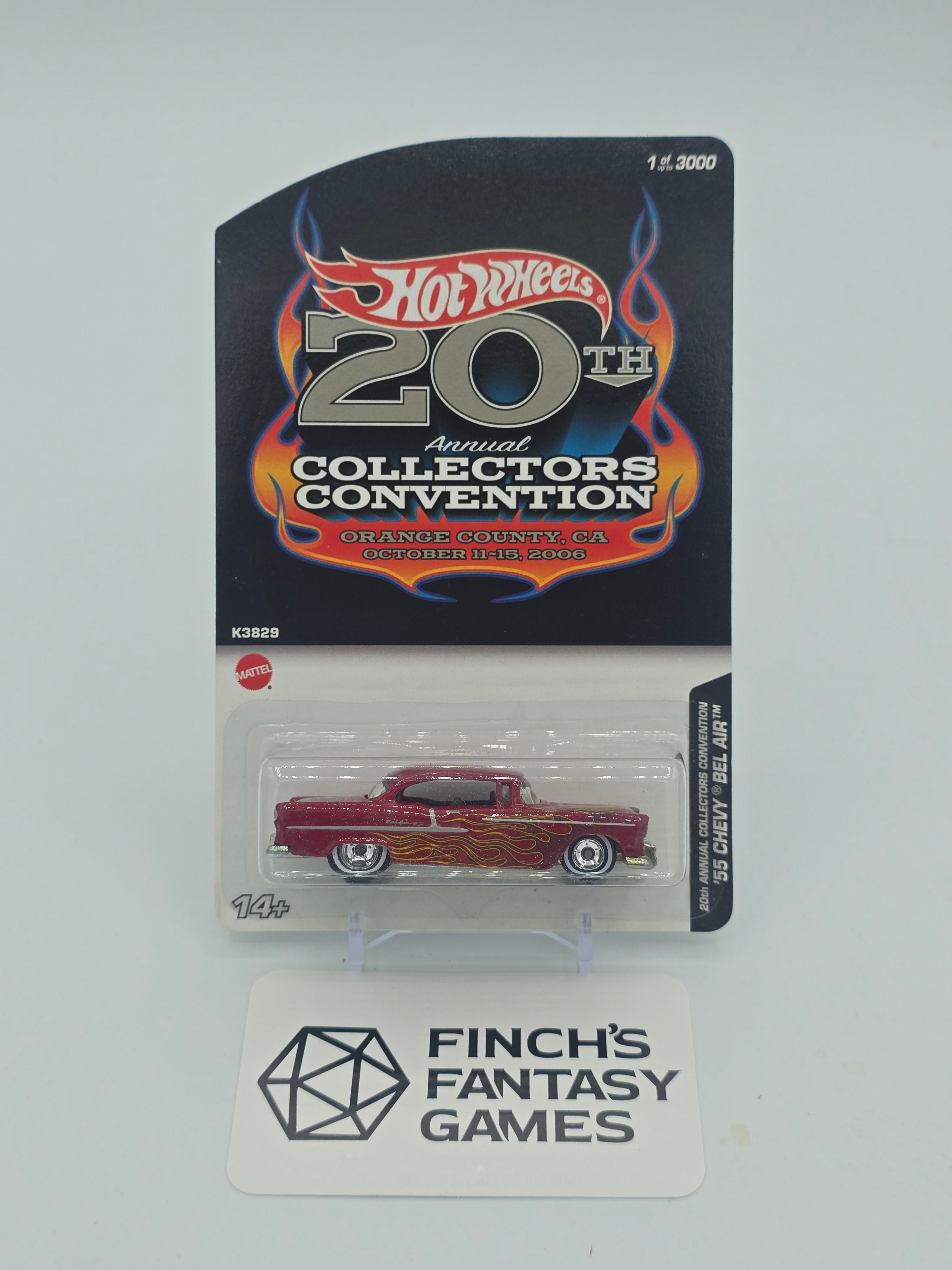 Hot Wheels 2006 20th Convention '55 CHEVY BEL AIR Limited Edition /3000