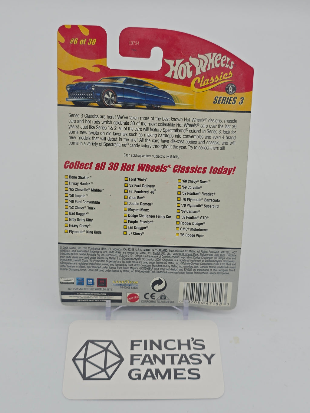 Hot Wheels Classics Series 3 #6/30 '52 Chevy Truck - Ice Blue E1