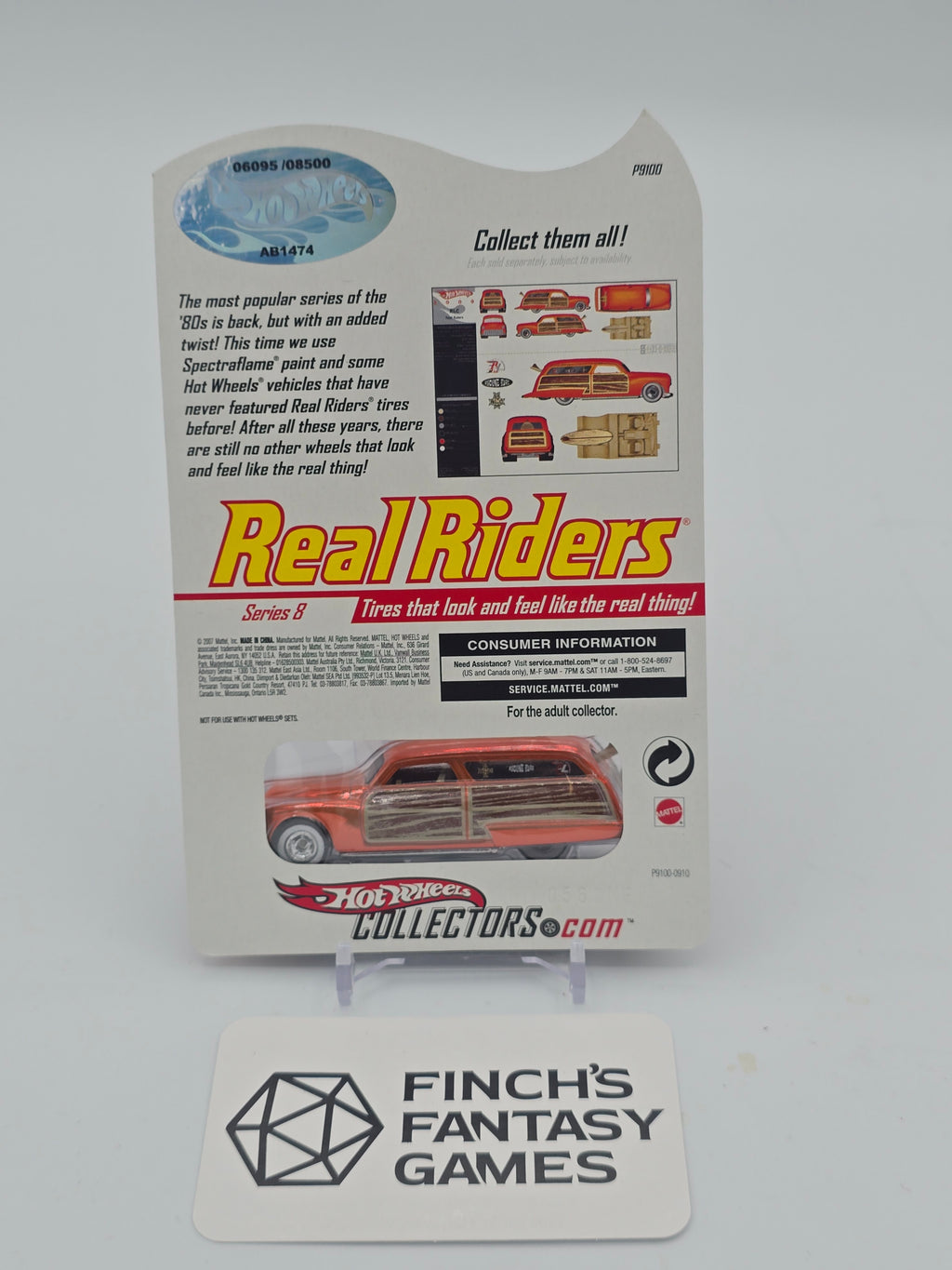 Hot Wheels Purple Passion Woodie Real Riders Series 8 Limited #6095/8500
