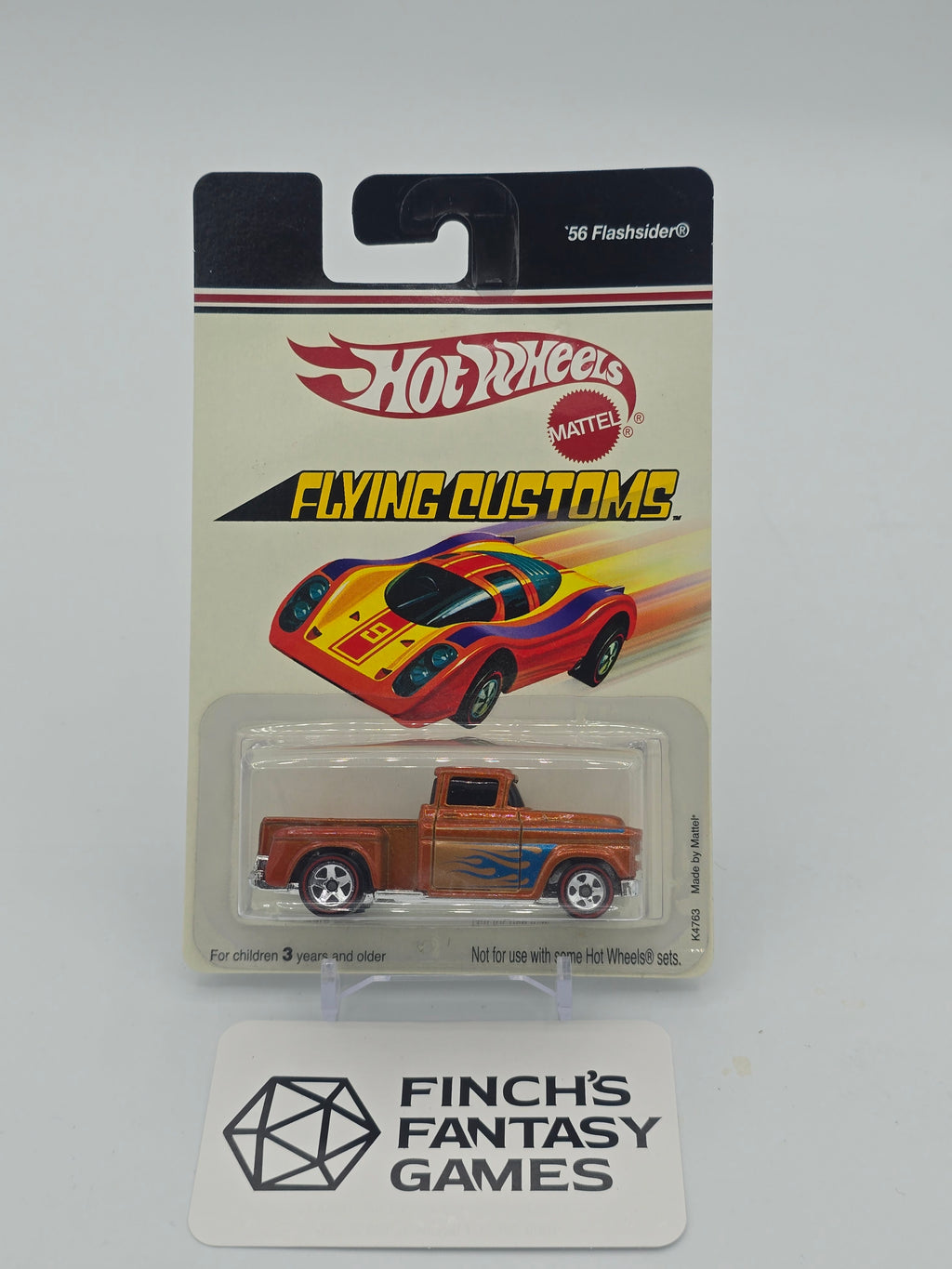 Hot Wheels Flying Customs Orange '56 Flashsider Pickup New Toy Truck