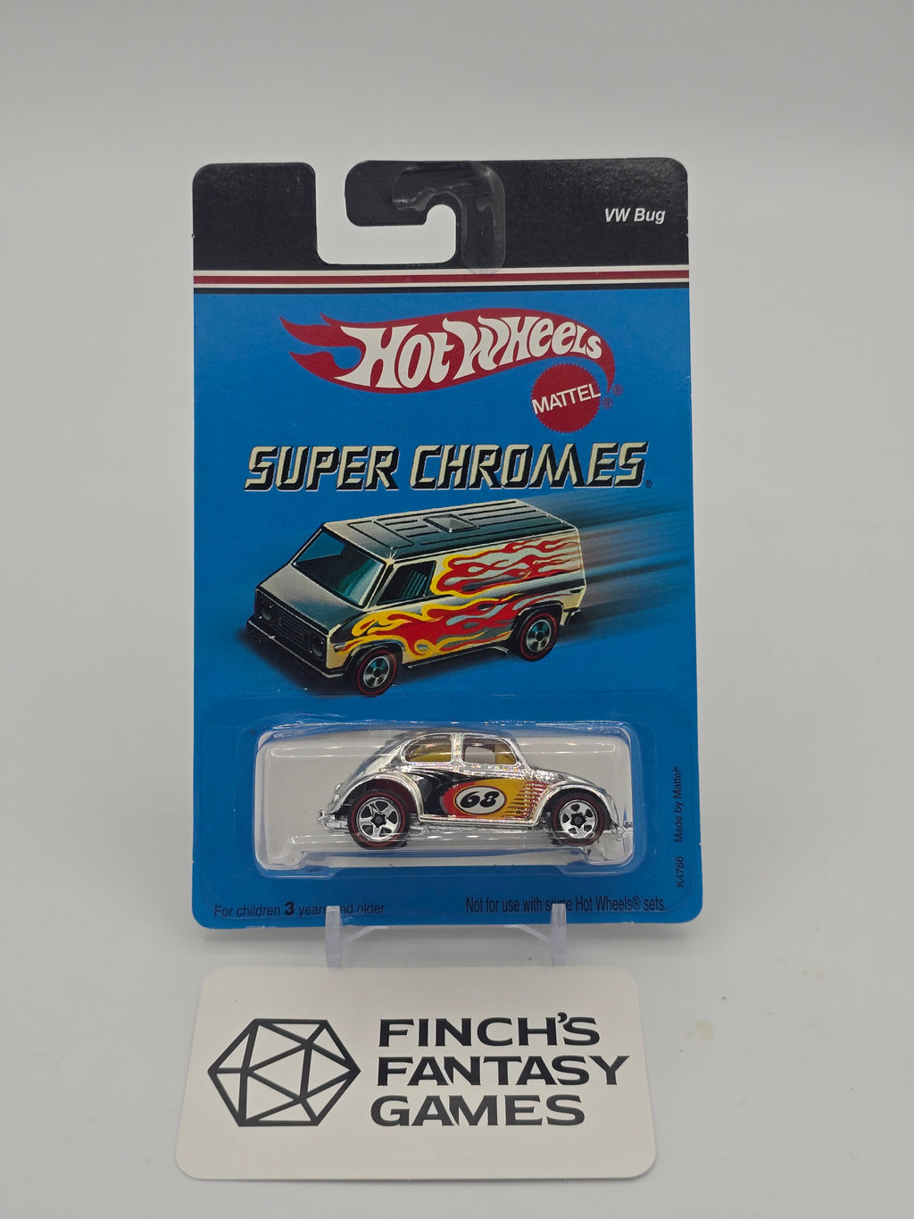 Hot Wheels Super Chromes Volkswagen VW Bug Beetle Chrome Redlines 2006