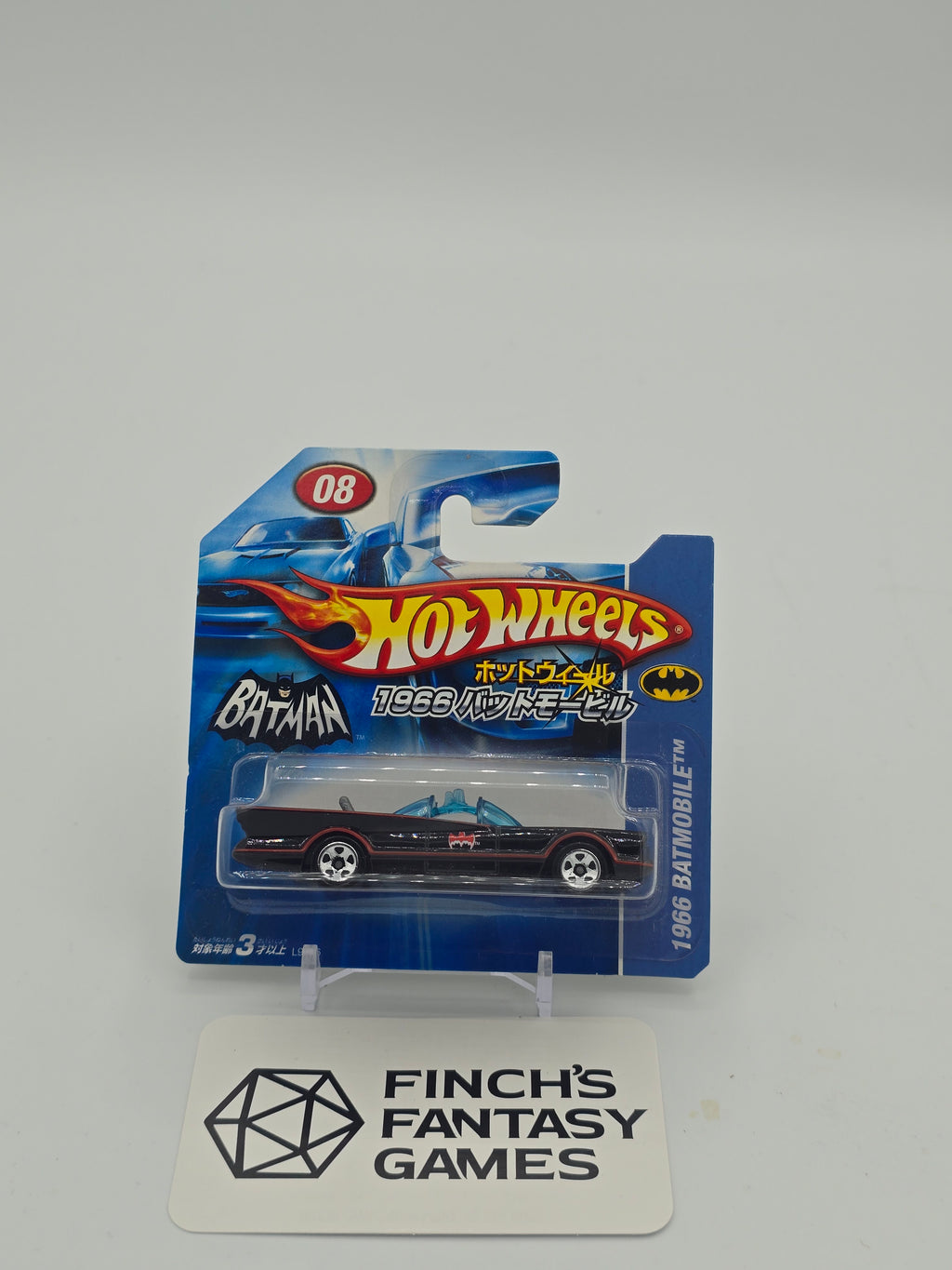 Hot Wheels 1966 TV Series Batmobile 2007 Japanese Short Card