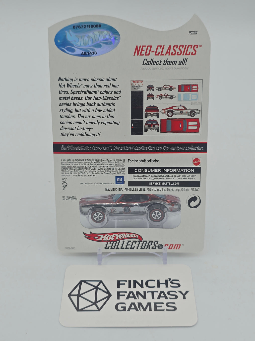 Hot Wheels Red Line Club (RLC) Neo-Classics Series 8 Limited #7672/10000