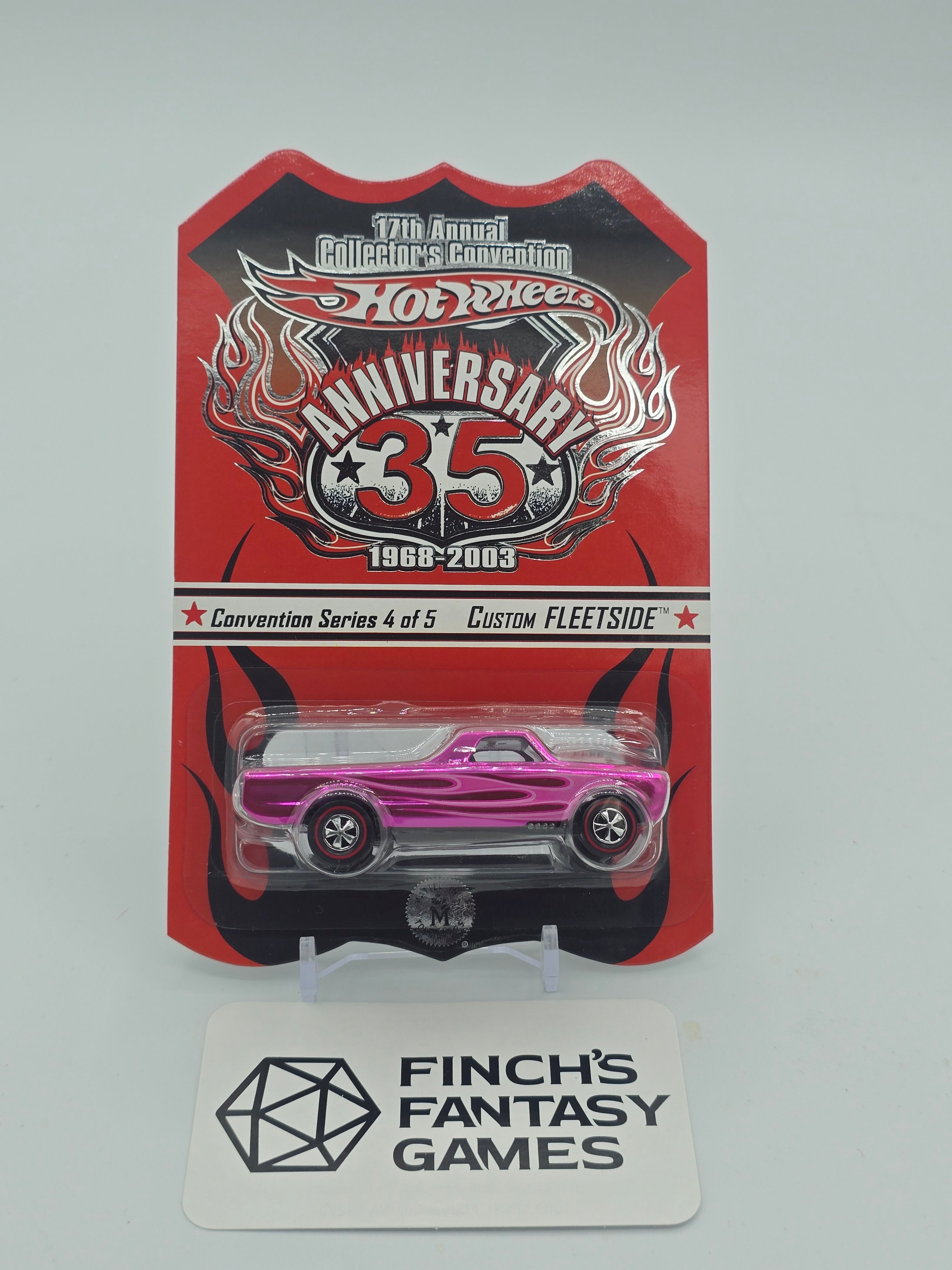 Hot Wheels 2003 17th Collectors Convention 4/5 Pink Fleetside Limited #2486/10000