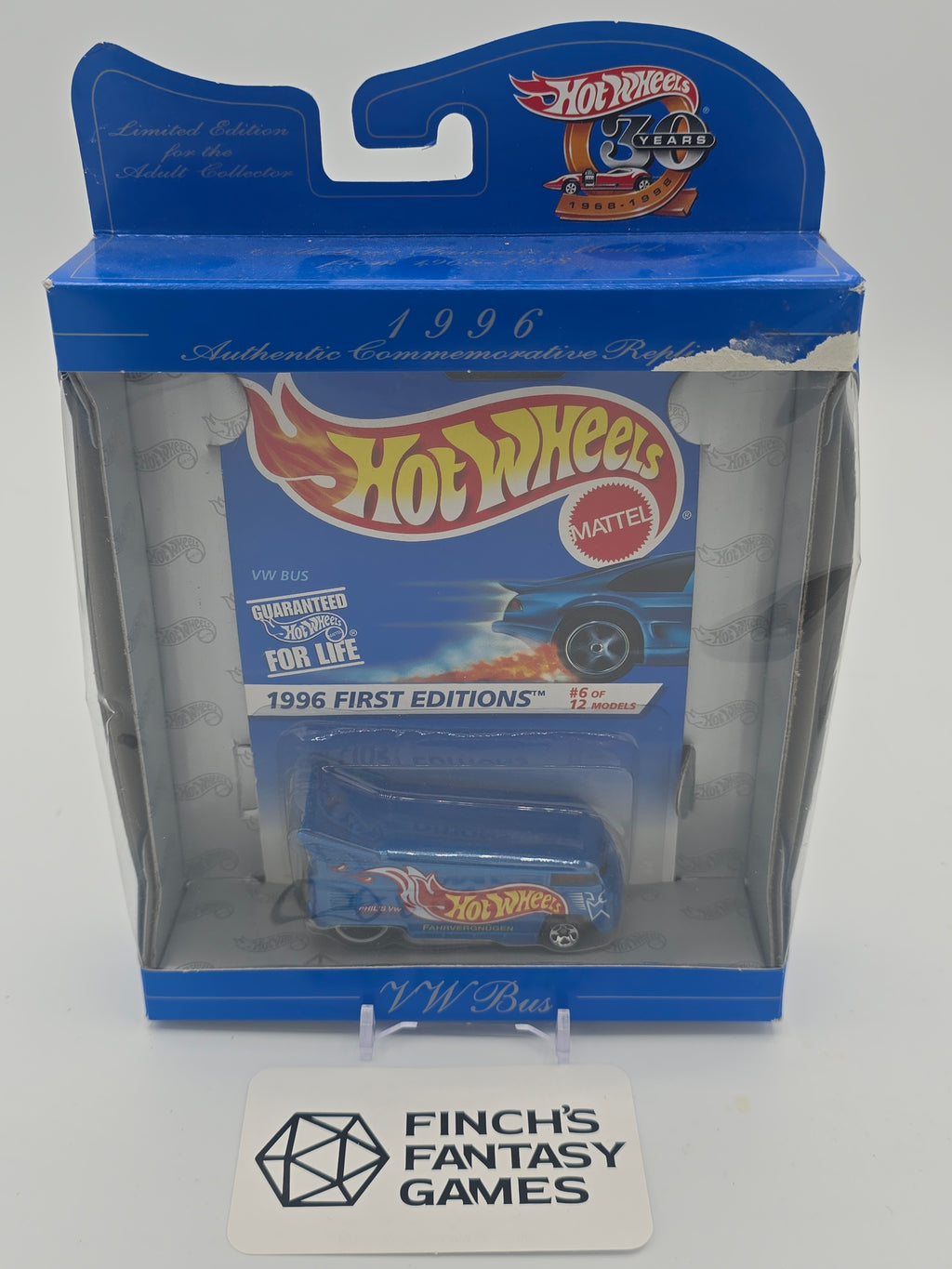 Hot Wheels 30th Anniversary Commemorative Replica 1996 First Editions VW Drag Bus