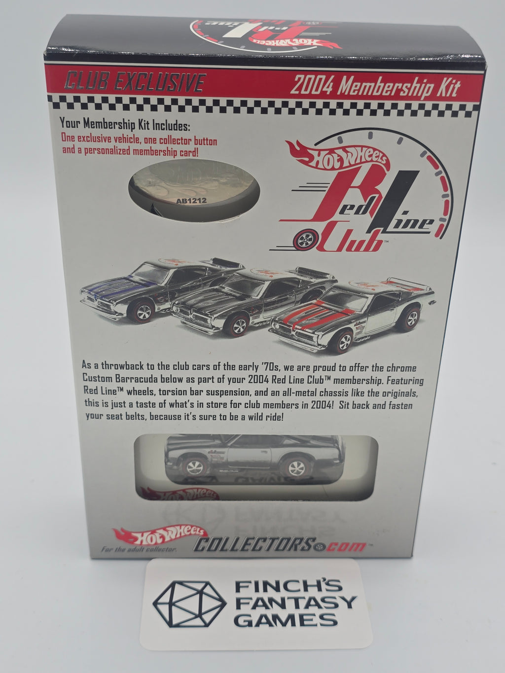 Hot Wheels (RLC) Exclusive Custom Plymouth Barracuda Membership Kit 2004 Limited #3310/8000