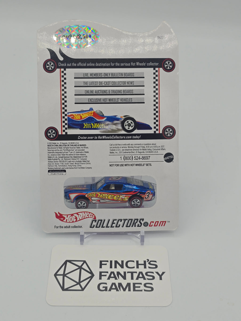 Hot Wheels RLC Ed Watts Racing Series Mustang Limited #0090/2500 *Low Number