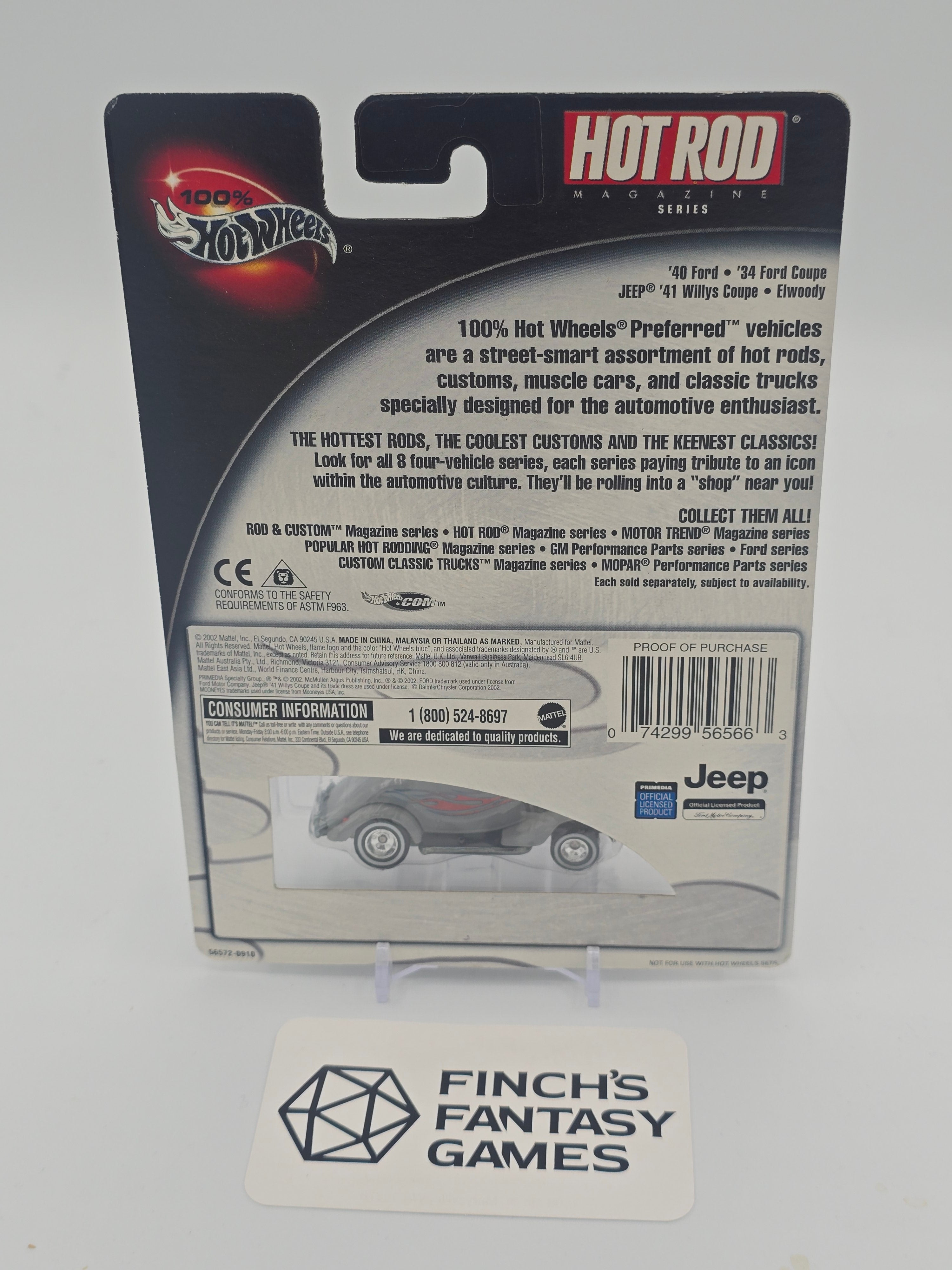 Hot Wheels '34 Ford Coupe Hot Rod Magazine Series 2002