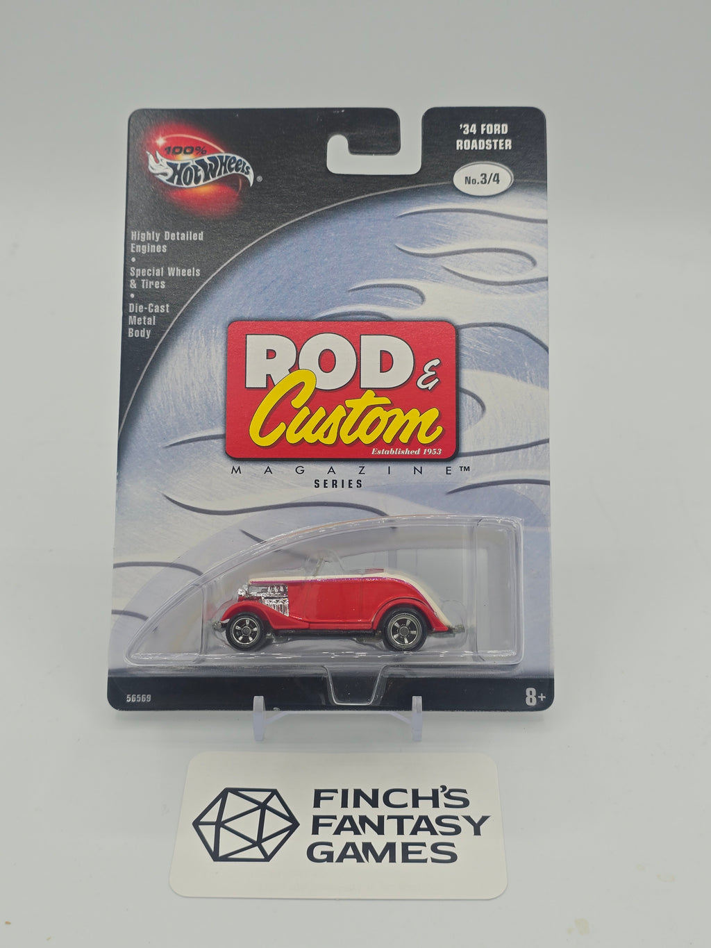 Hot Wheels Rod & Custom Magazine '34 Ford Roadster (No. 3/4) 2002