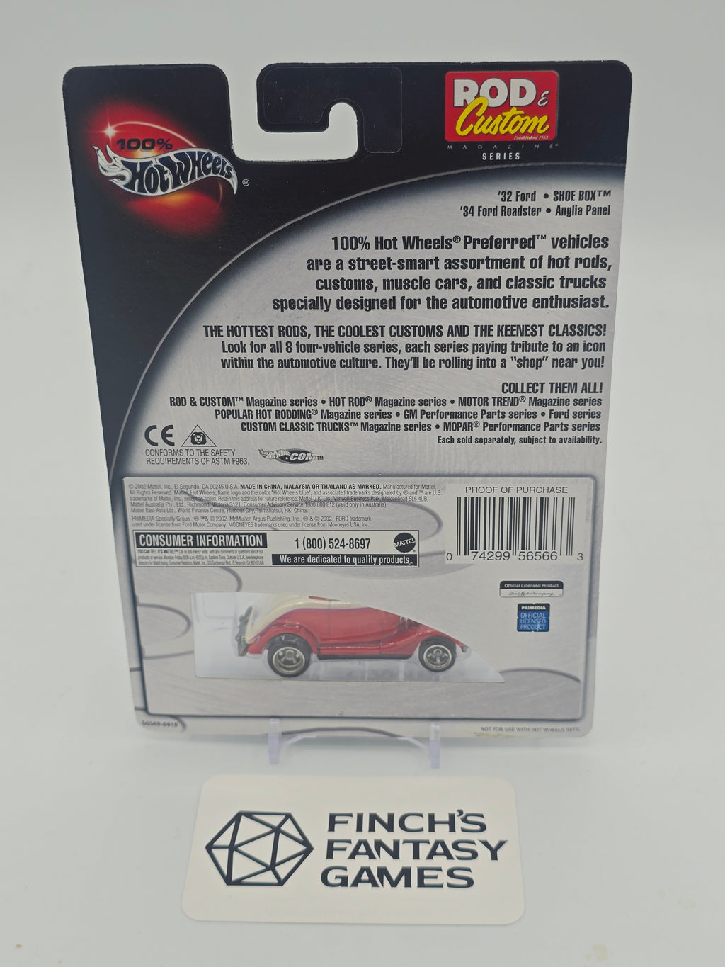 Hot Wheels Rod & Custom Magazine '34 Ford Roadster (No. 3/4) 2002