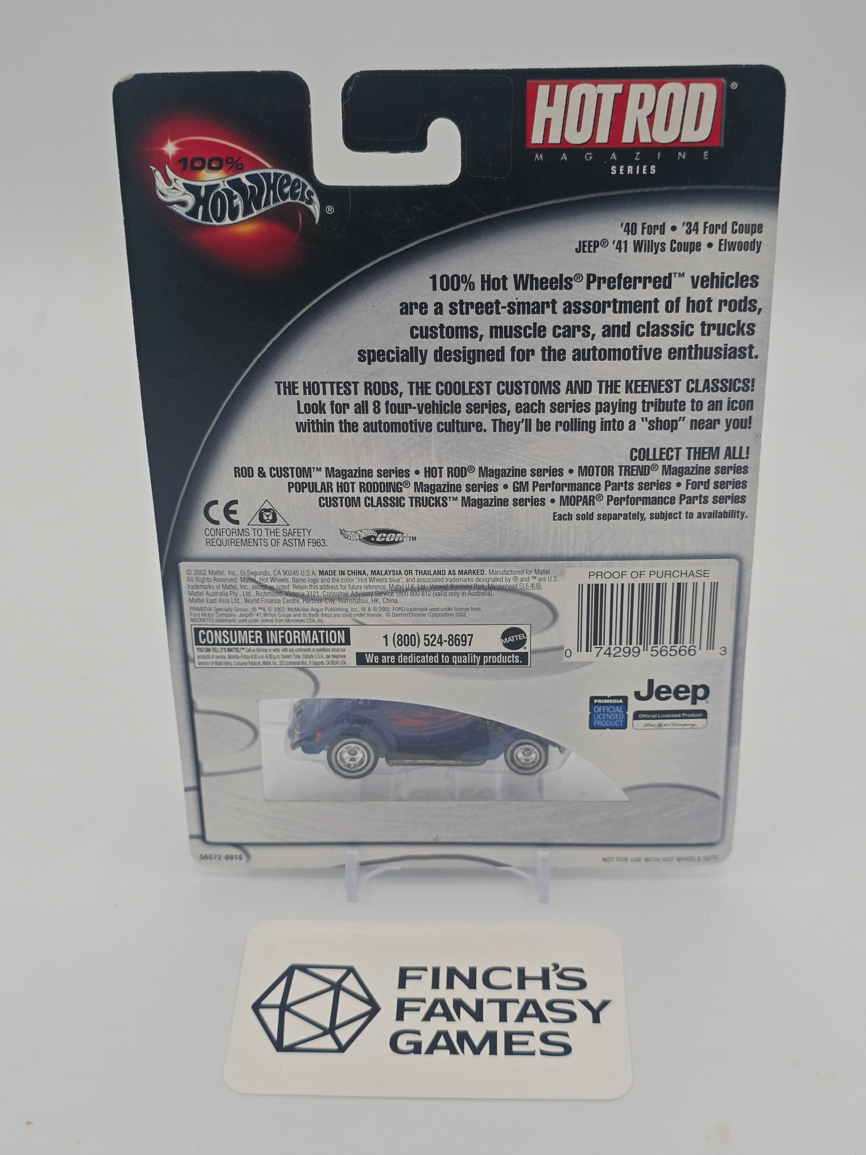 Hot Wheels '34 Ford Coupe Hot Rod Magazine Series 2002