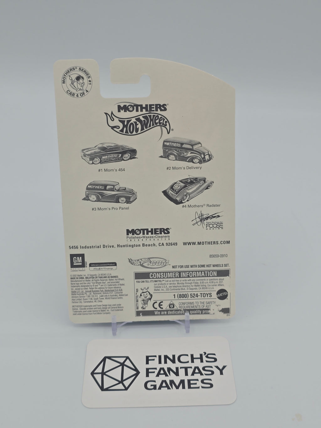 Hot Wheels "Mothers" Series #4 Radster 2002
