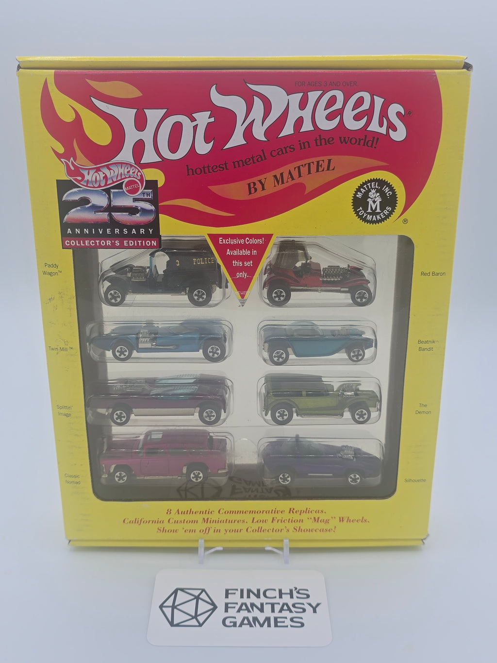 1993 Hot Wheels 25th Anniversary Collector's Edition Series #1 8-car set