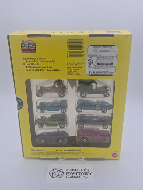 1993 Hot Wheels 25th Anniversary Collector's Edition Series #1 8-car set