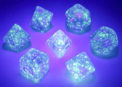 Borealis® Polyhedral Purple/white Luminary™ 7-Die Set