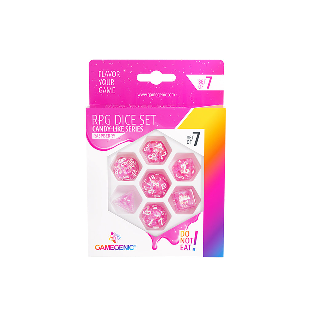 Candy-like Series - Raspberry - RPG Dice Set (7pcs)