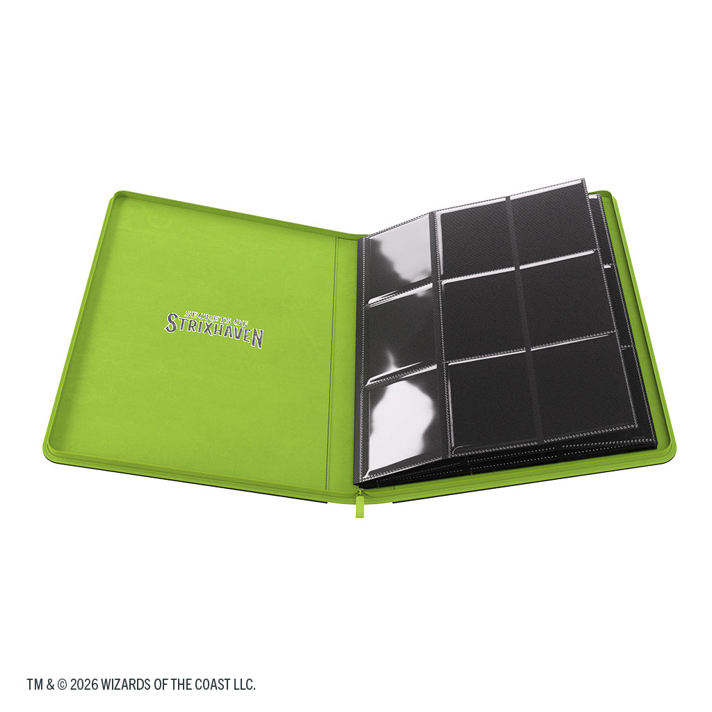 Magic: The Gathering | Secrets of Strixhaven Prime Zip-Up Album 18-Pocket - Black/Green