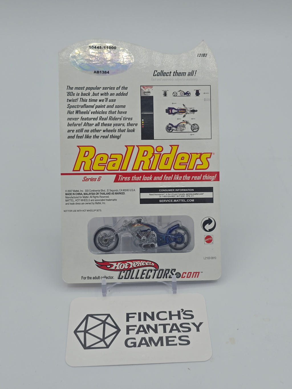 Hot Wheels Collectors HWC Real Riders Series 6 RLC Blast Lane Blue Chrom Limited #10445/11000