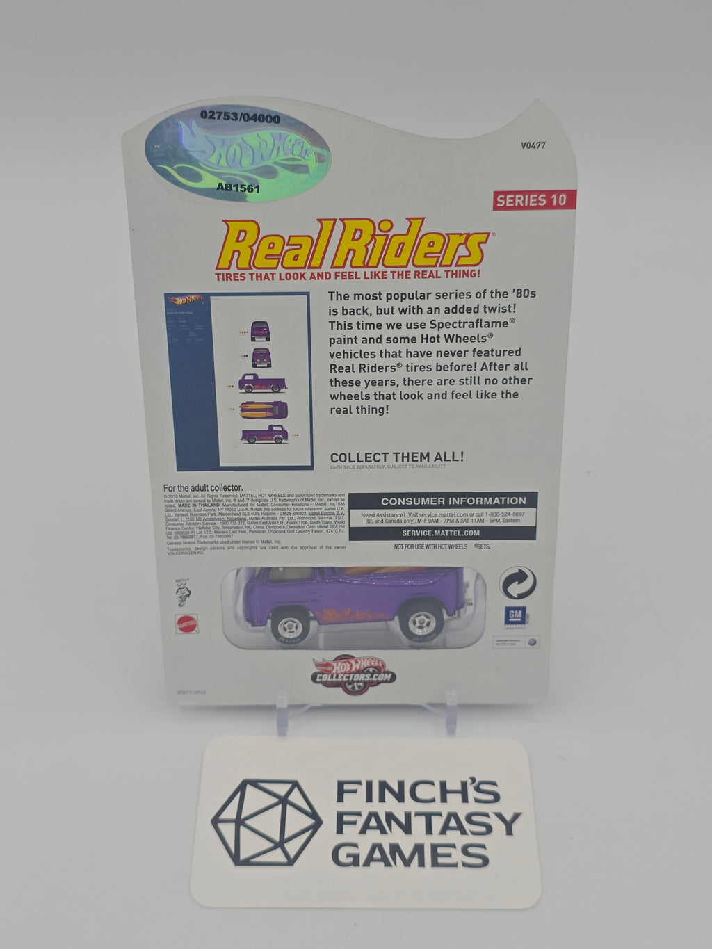 Hot Wheels BEACH BOMB PICKUP Premium RLC Club Real Riders #2753/4000