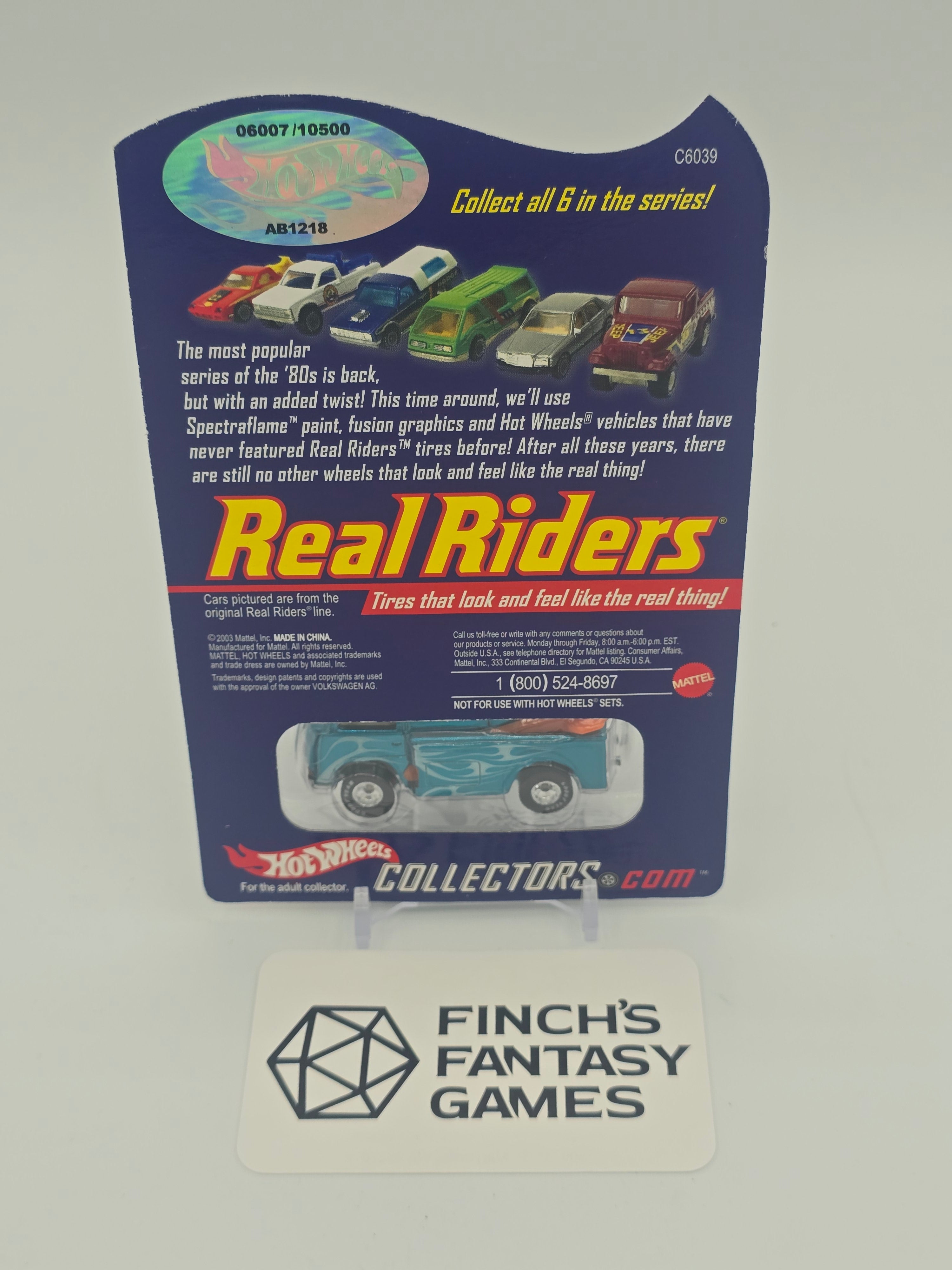 Hot Wheels RLC Real Riders Beach Bomb Too #6007/10500 Aqua Series 3 1 of 6 2004