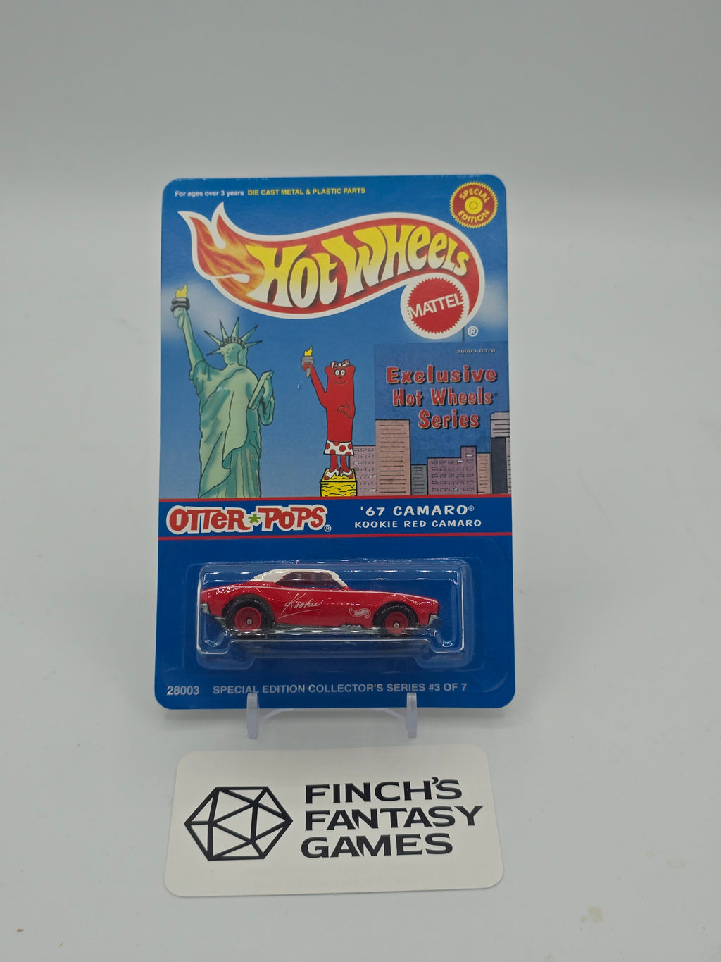 Hot Wheels Special Edition Otter Pops '67 Camaro (Kookie Red) 2000 Collector's Series (#3 of 7).