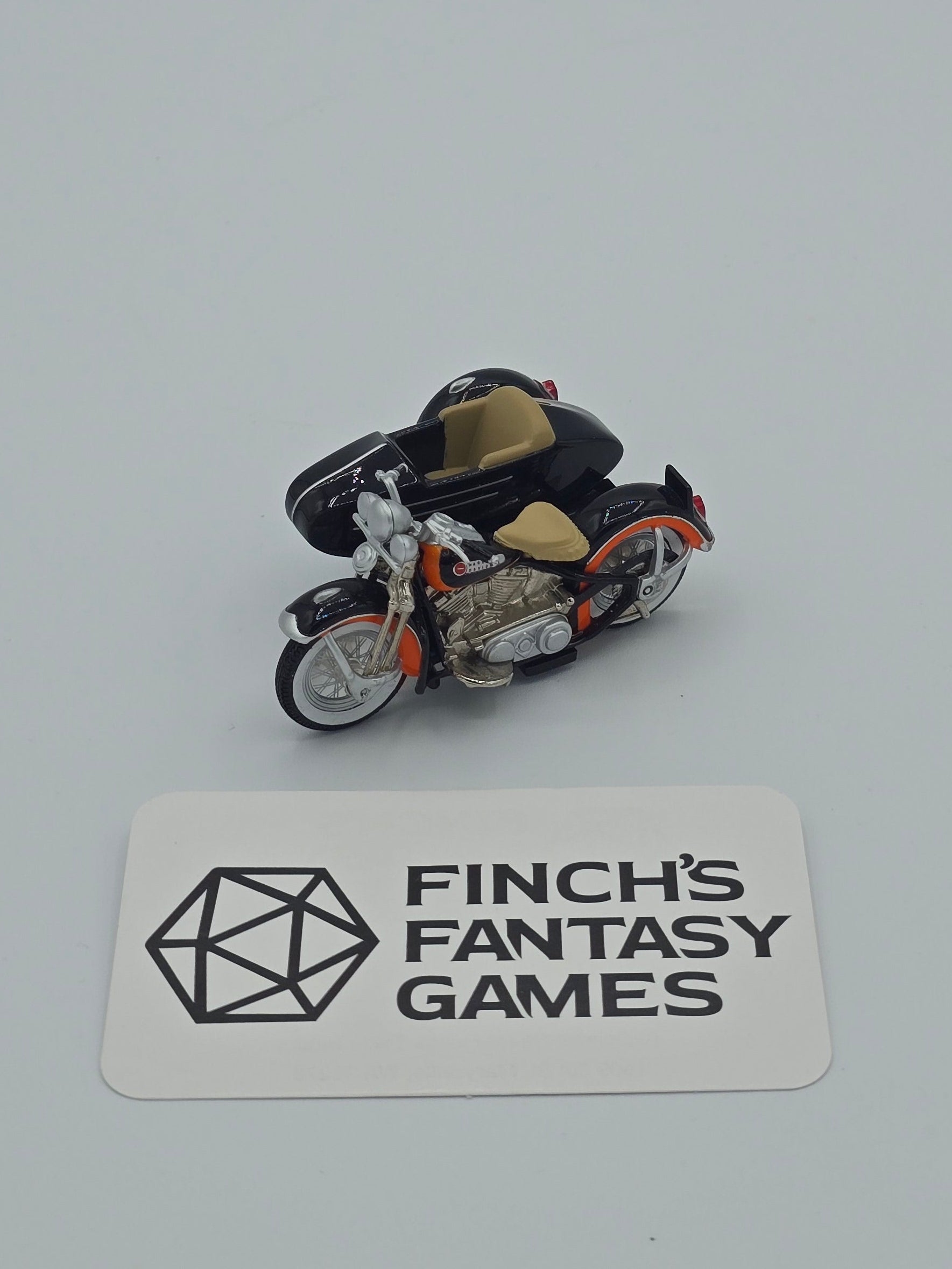 Hot Wheels 1948 Harley-Davidson Panhead with Sidecar, Red Line Club exclusive.