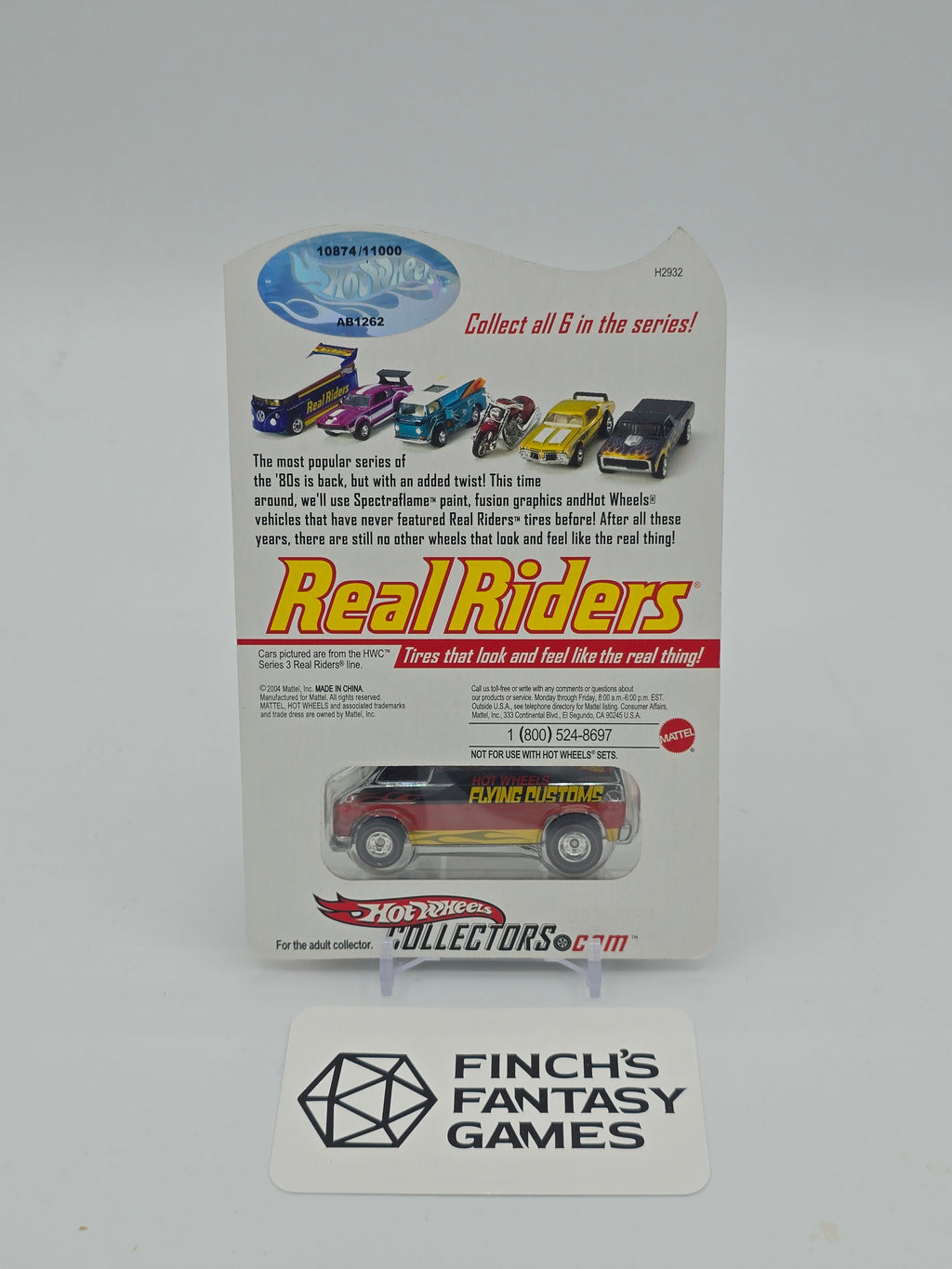 Hot Wheels Real Riders Series 4 '70s Van (Flying Customs)2005 Limited #10874/11000