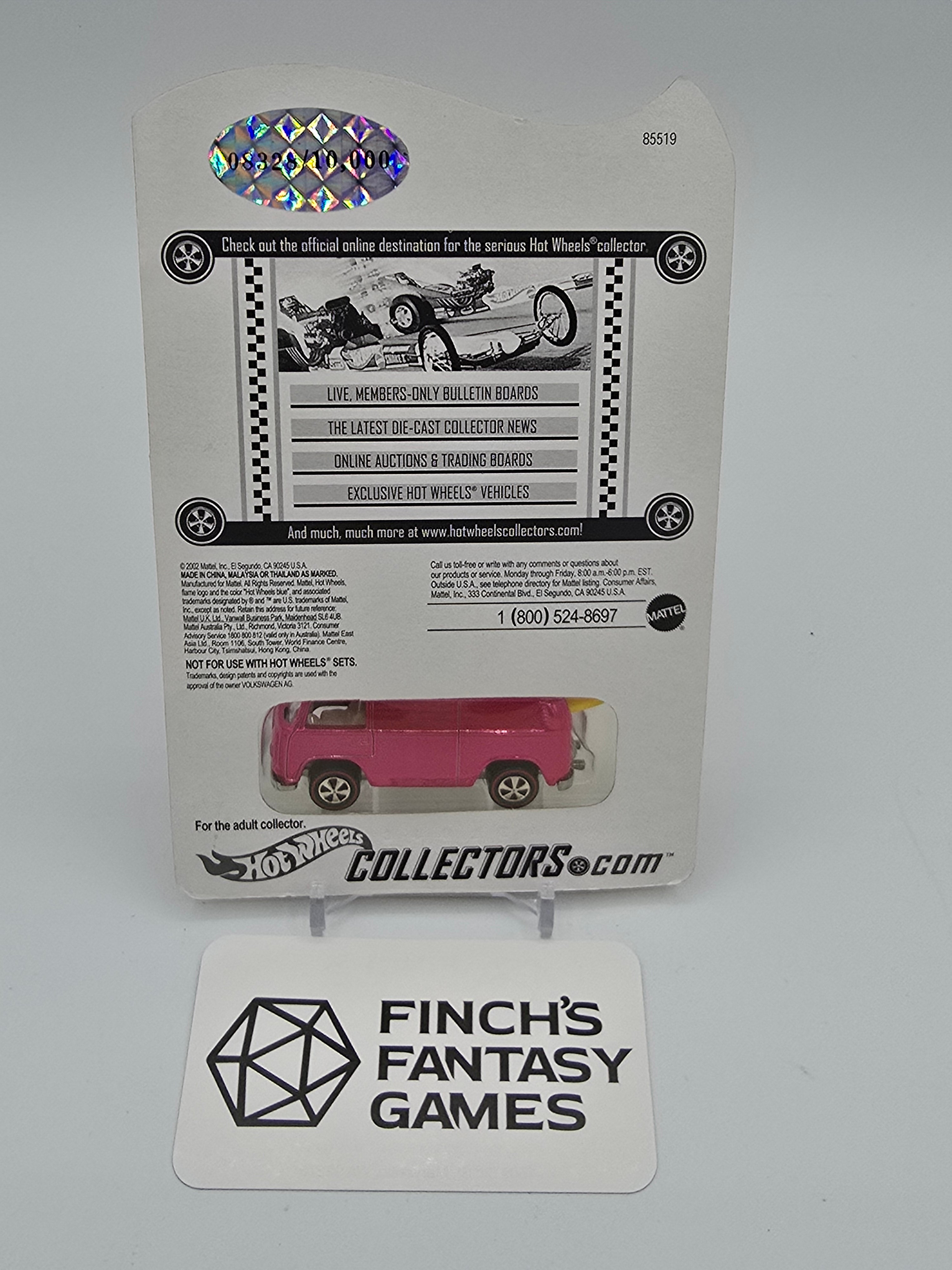 🚦Hot Wheels 2002 RLC Red Line Club Beach Bomb Too - Magenta - Series 1 - #8328/10,000