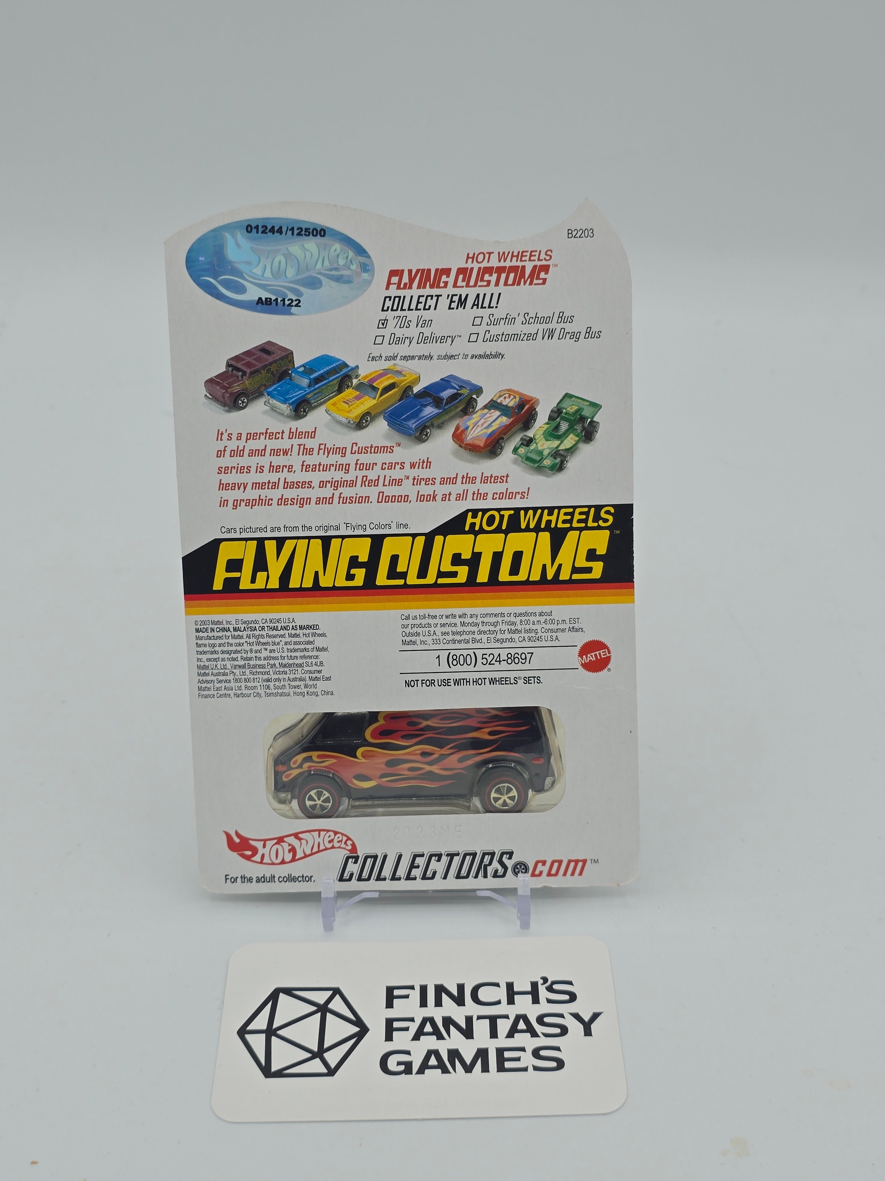 2003 Hot Wheels Redline Club (RLC) Flying Customs '70s Van 2003 Limited #1244/12500