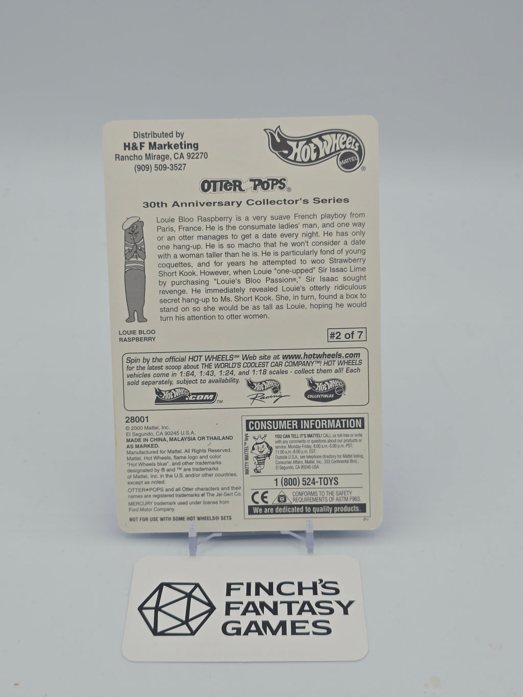 Hot Wheels Special Edition Otter Pops Passion Louie Bloo '49 Mercury Coupe 2000